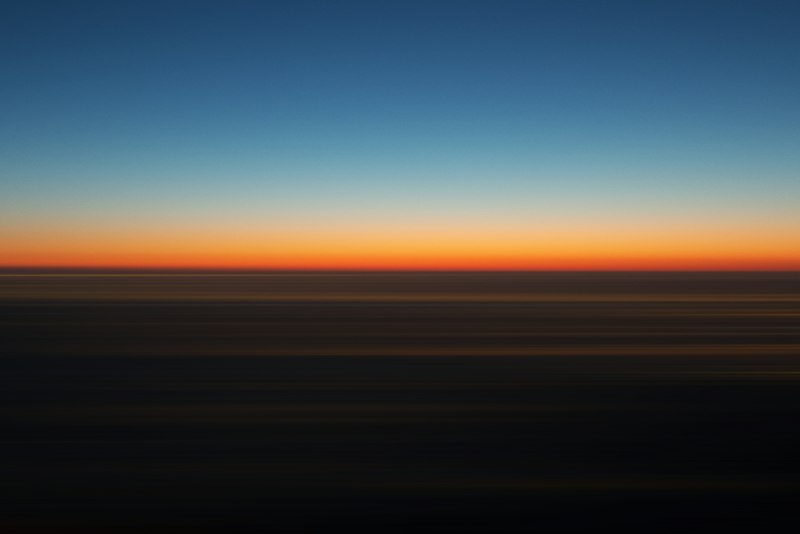 Sunrise over the horizon